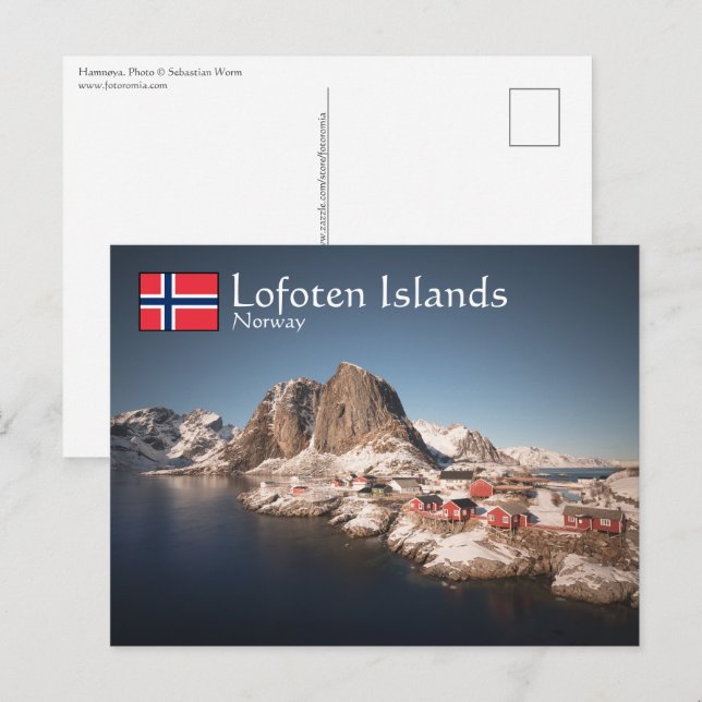 Carte Postale Iles Lofoten Norvège (Devant / Derrière)