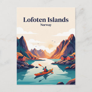 Carte Postale Îles Lofoten, Norvège