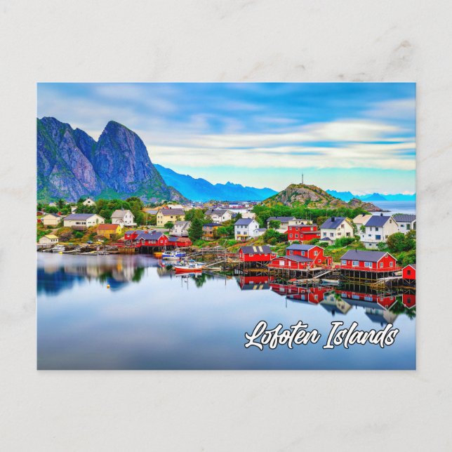 Carte Postale Îles Lofoten, Norvège (Devant)