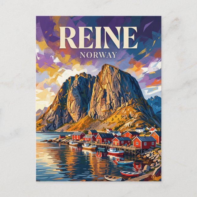Carte Postale Îles Lofoten Norvège (Devant)