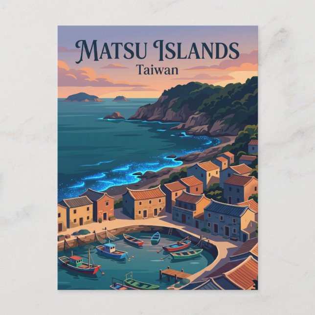 Carte Postale Îles Matsu Taïwan (Devant)