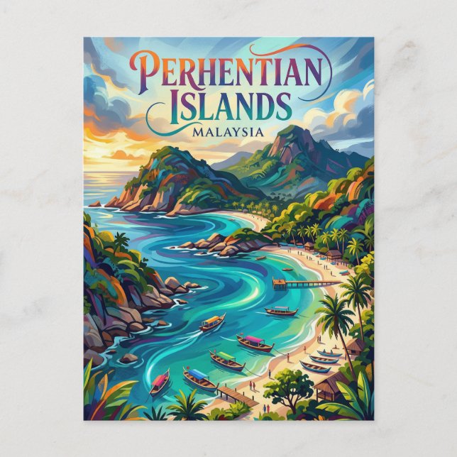 Carte Postale Îles Perhentian Malaisie (Devant)
