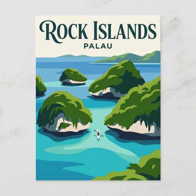 Carte Postale Îles Rocheuses Palaos (Devant)