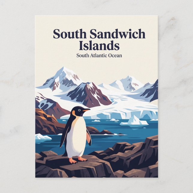 Carte Postale Îles Sandwich du Sud (Devant)