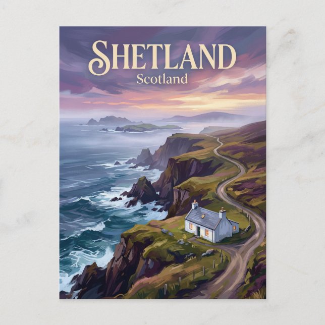 Carte Postale Îles Shetland Écosse (Devant)