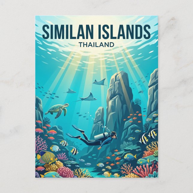 Carte Postale Îles Similan Thaïlande (Devant)