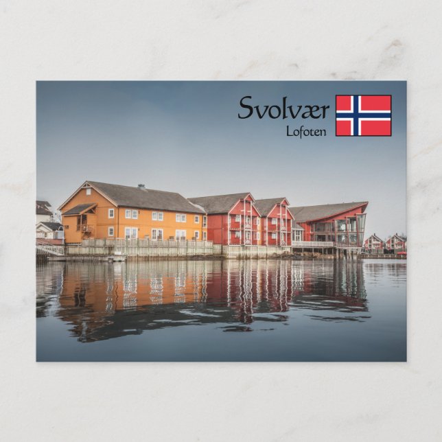 Carte Postale Îles Svolvaer Lofoten (Devant)