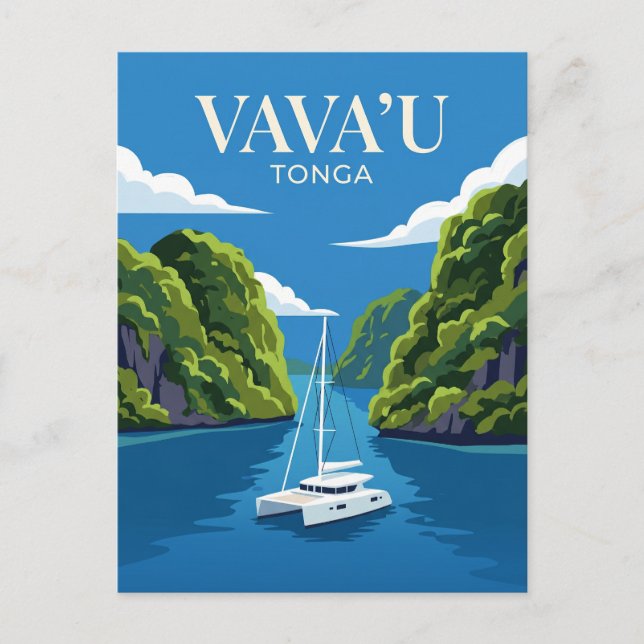 Carte Postale Îles Vava'u Tonga (Devant)