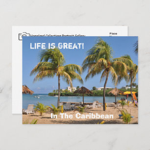 Carte Postale Îles Vierges américaines Plage des Caraïbes Océan