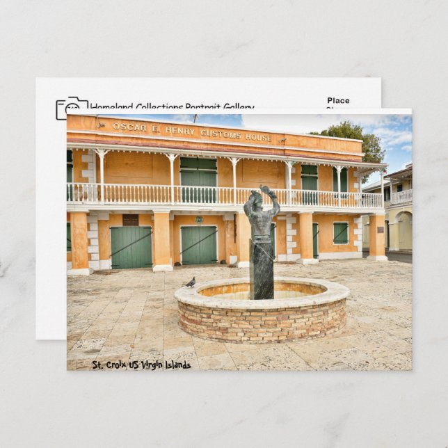 Carte Postale Îles Vierges américaines Sainte-Croix Caraïbes (Devant / Derrière)