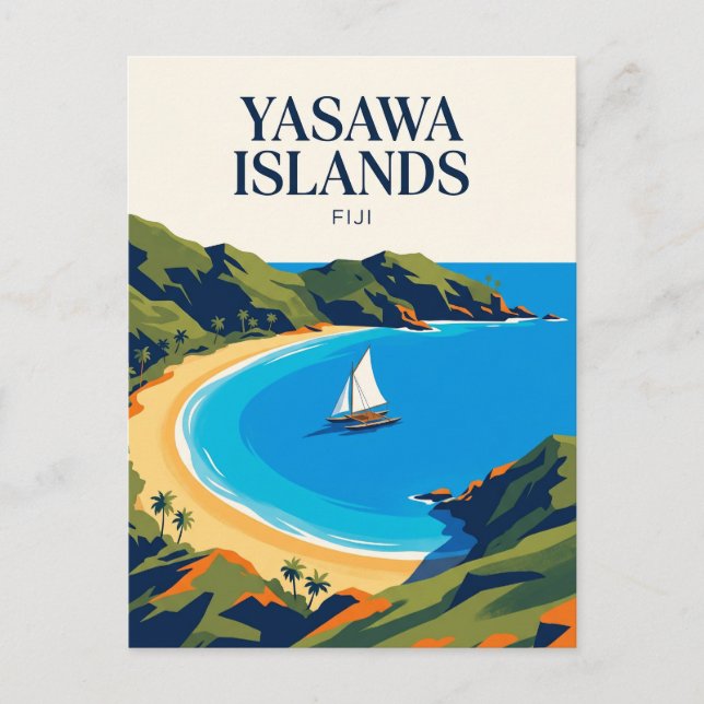 Carte Postale Îles Yasawa Fidji (Devant)