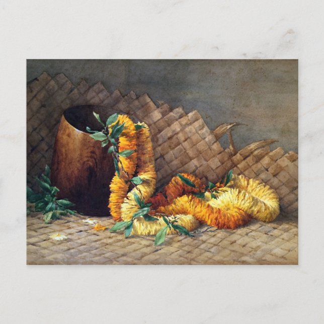 Carte Postale Ilima Lei et Calabash (Devant)
