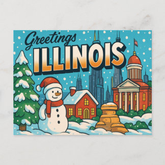 Carte postale ILLINOIS