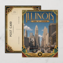 Illinois Art Déco vintage de l'âge d'or