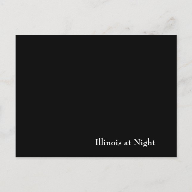 Carte Postale Illinois at Night (Devant)