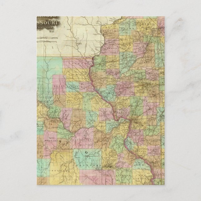 Carte Postale Illinois Et Missouri (Devant)