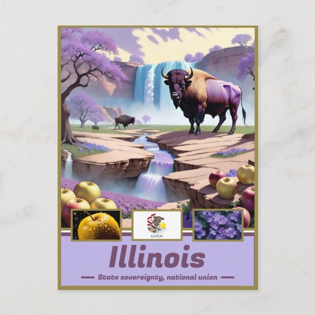 Carte Postale Illinois Reverie : Exposition Surreal State (Devant)