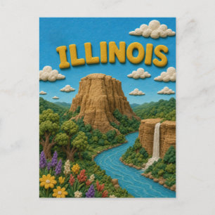 Carte Postale Illinois Starved Rock Moderne KLAYKOO