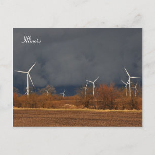 Carte Postale Illinois Windmills