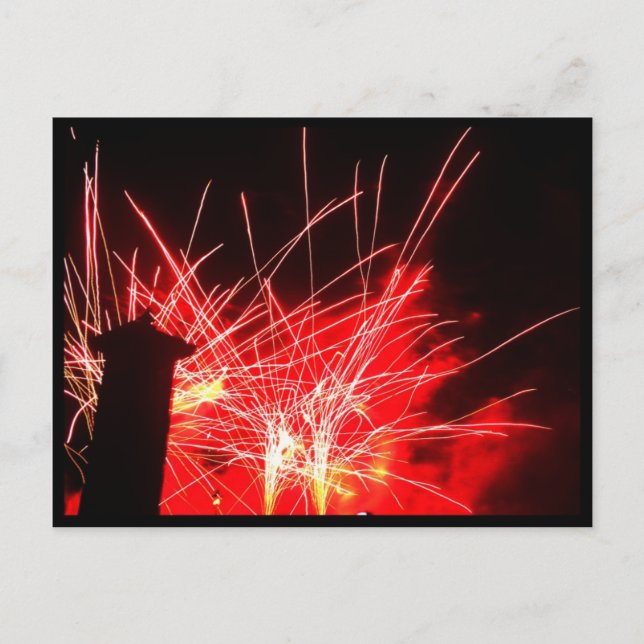 Carte Postale Illuminations Feux d'artifice (Devant)