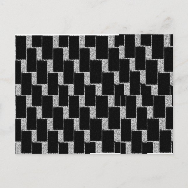 Carte Postale Illusion d'argent et de noir (Devant)