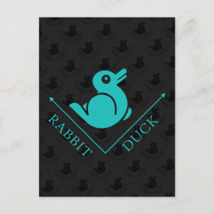 Carte Postale Illusion de lapin de canard