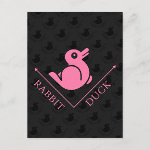 Carte Postale Illusion de lapin de canard