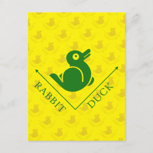 Carte Postale Illusion de lapin de canard