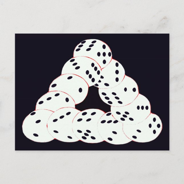 Carte Postale illusion optique (Devant)