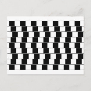 CARTE POSTALE ILLUSION OPTIQUE #102 TILE WALL