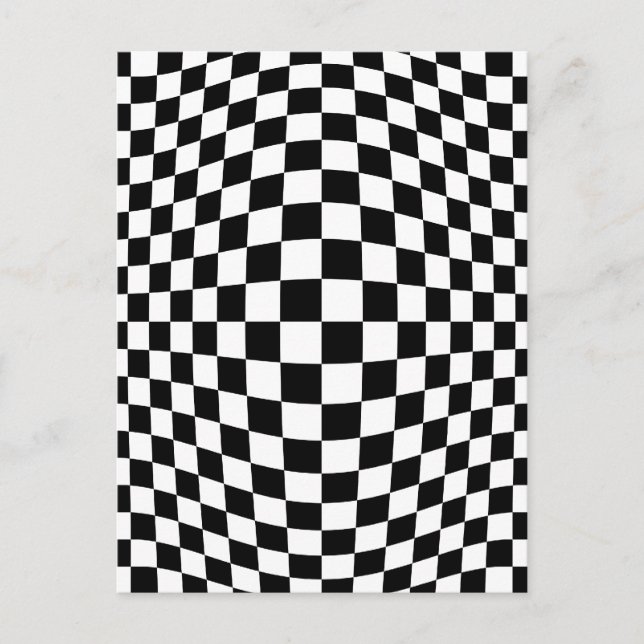 Carte Postale Illusion optique du tableau de bord (Devant)
