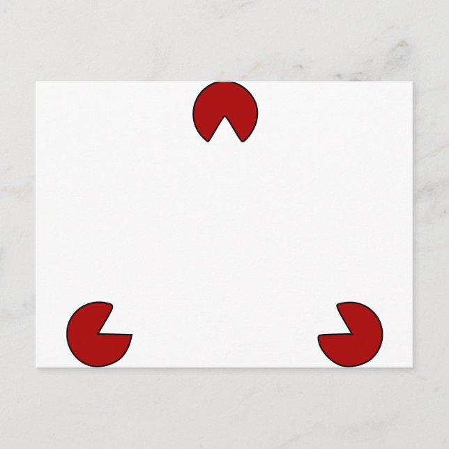 Carte Postale Illusion optique du triangle invisible (Devant)