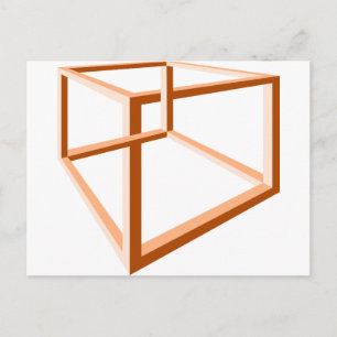 Carte Postale Illusion optique illusion impossible illusion 3d G