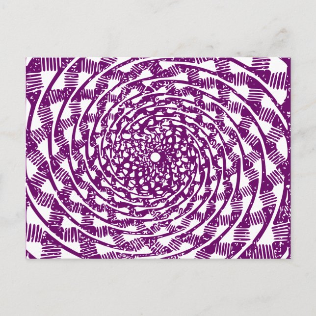 Carte Postale Illusion optique magenta (Devant)