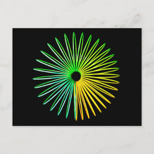 Carte postale Illusion Optique Psychédélique Abstr