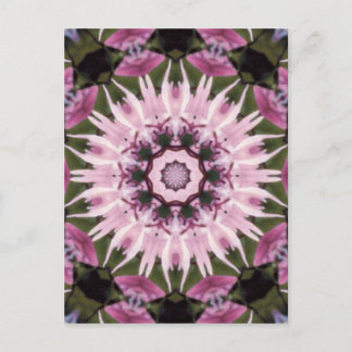 CARTE POSTALE ILLUSION ROSE