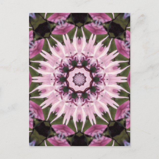 CARTE POSTALE ILLUSION ROSE (Devant)