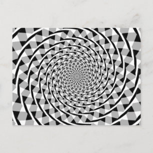 Carte Postale illusion spirale Fraser