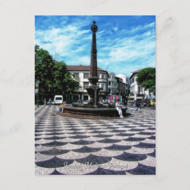 Carte Postale Illusion Tiles Art : Funchal, Madère (Portugal) (Devant)
