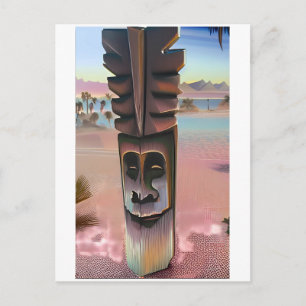 Carte Postale Illusions Tiki