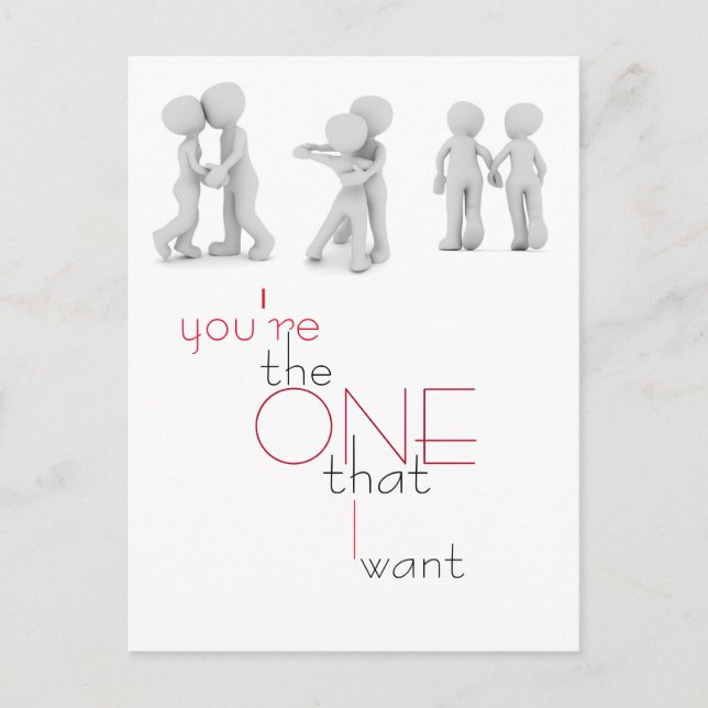 Carte postale illustrant la Saint-Valentin (Devant)