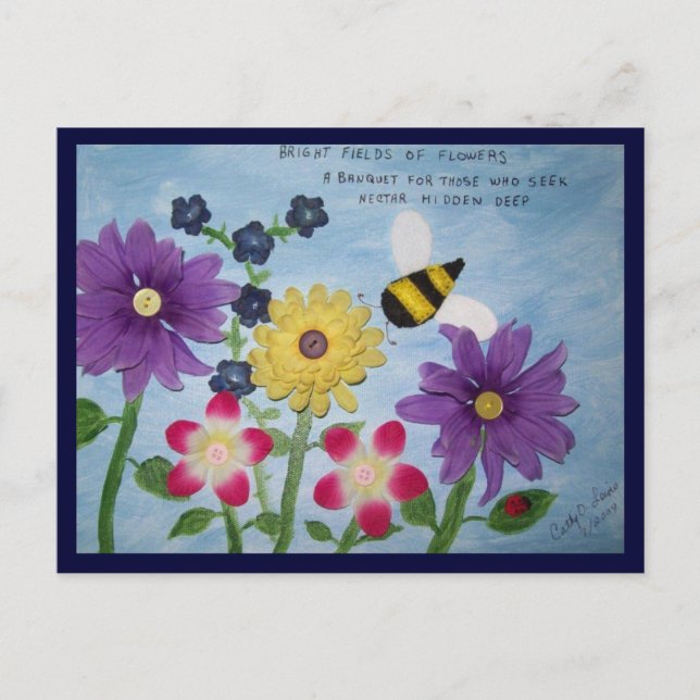 Carte Postale Illustrated Haiku postcard (Devant)