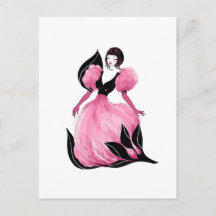 Illustration aquarelle belle de glamour de mode