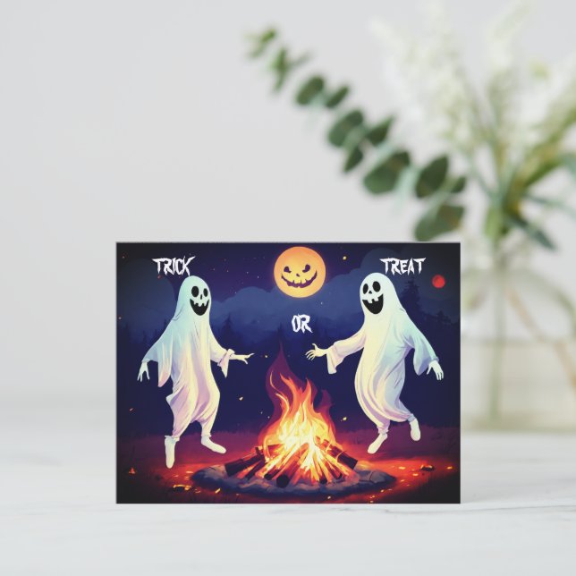 Carte postale Illustration Dancing Ghosts (Debout devant)