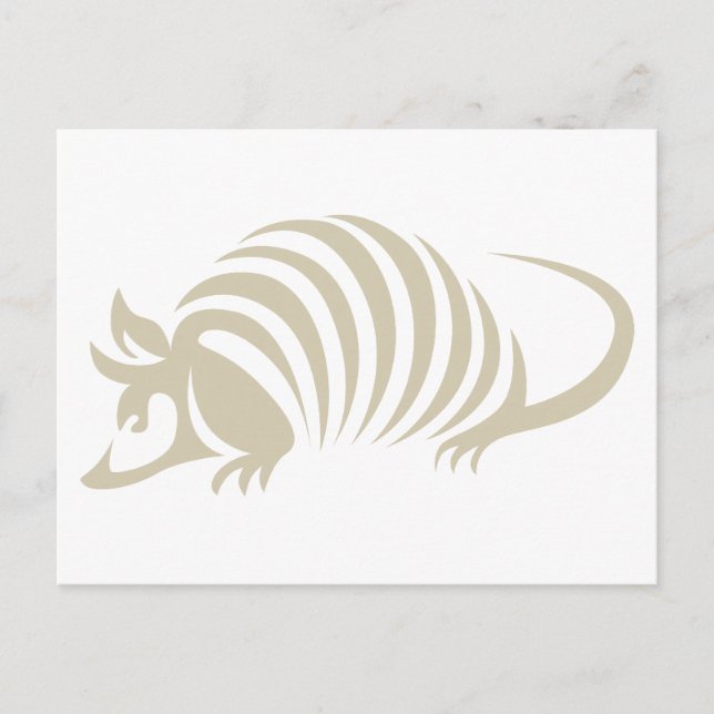 Carte Postale Illustration d'Armadillo créative (Devant)