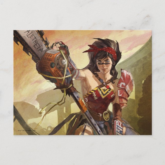 Carte Postale Illustration d'Atomic Wonder Woman de Infinite Cri (Devant)