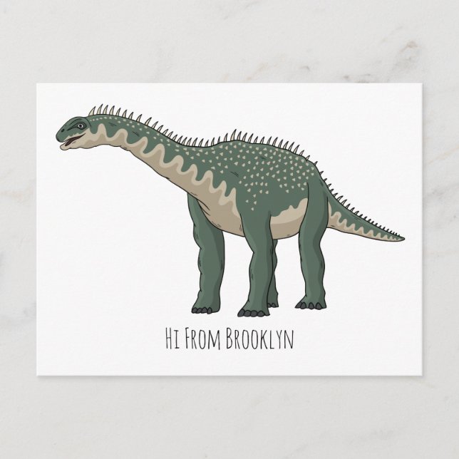 Carte Postale Illustration de Barapasaurus (Devant)