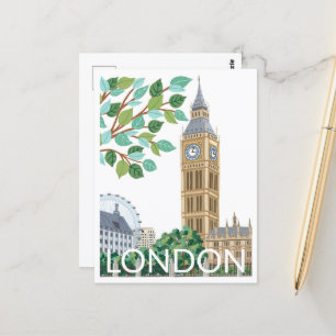 Carte Postale Illustration de Big Ben London