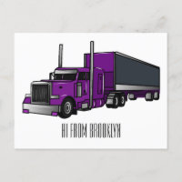 Illustration de camion semi-remorque