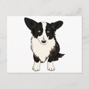 Carte Postale Illustration de Cardigan Welsh Corgi